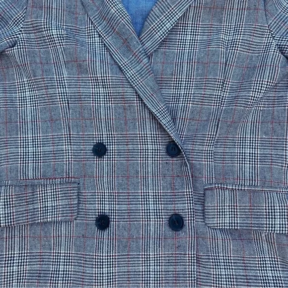Signature8 Plaid + Denim Blazer Jacket | Size S/M - Picture 5 of 11